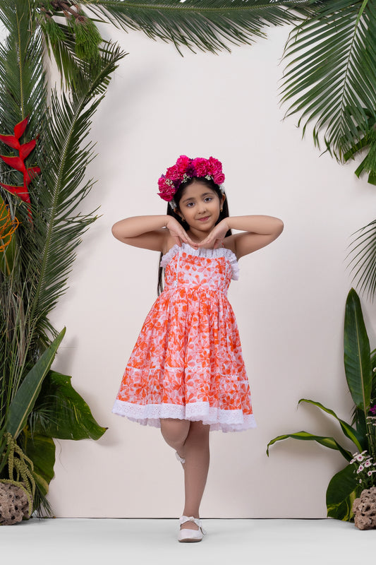 AURORA NOODLE STRAP DRESS